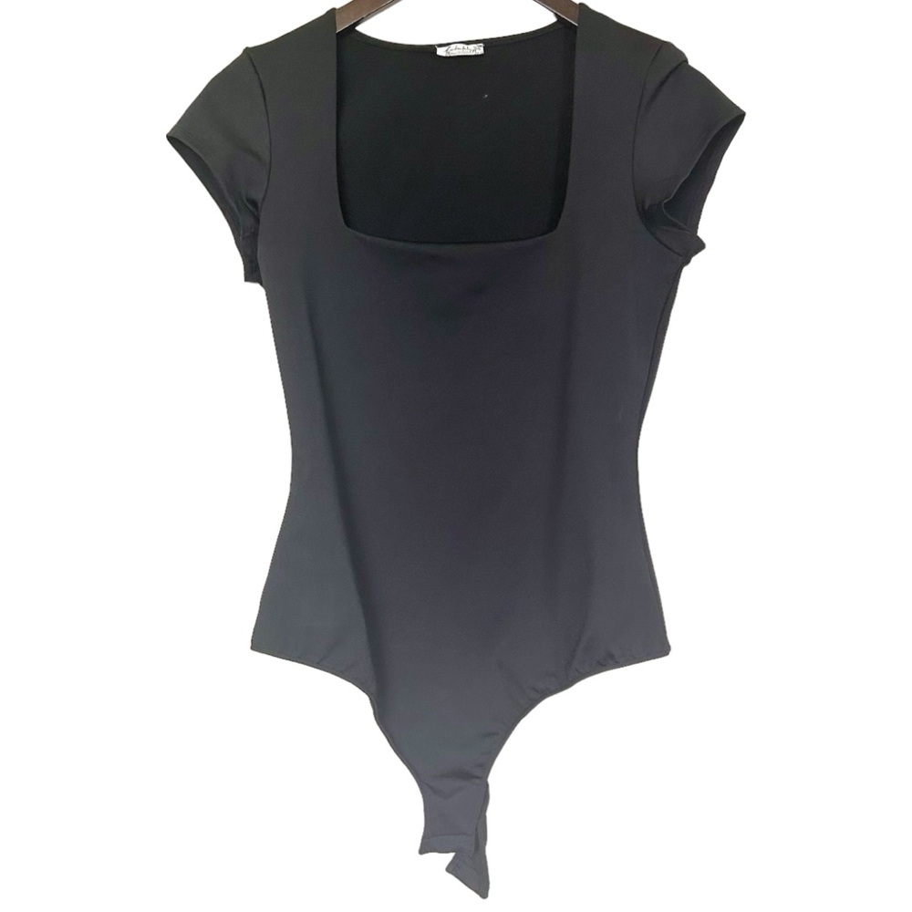 Intimately Free People Black body suit short sleeve